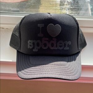 Sp5der Black Trucker Hat